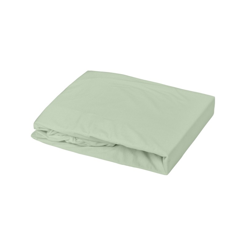 DRAP-HOUSSE JERSEY 70X140 CM VERT DE GRIS