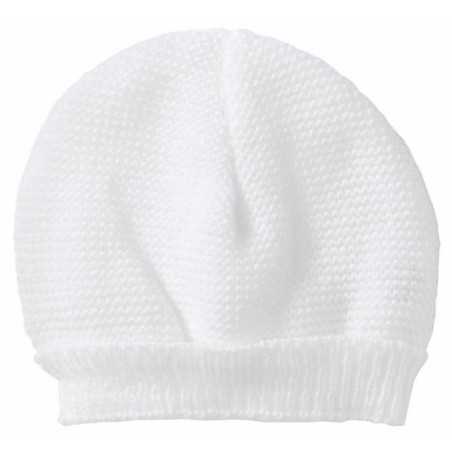 BONNET MAILLE BLANC NAISSANCE