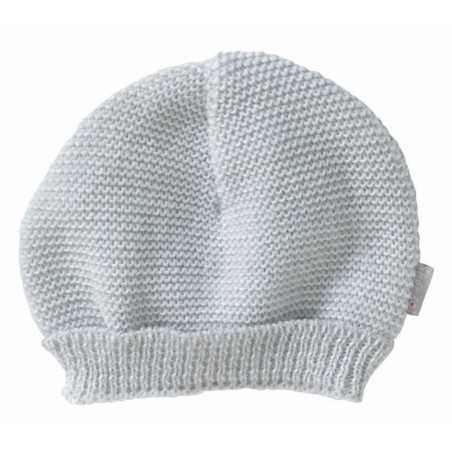 BONNET MAILLE GRIS NAISSANCE