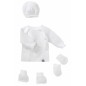 LOT MATERNITE MAILLE BLANC NAISSANCE