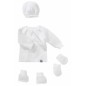 LOT MATERNITE MAILLE BLANC NAISSANCE