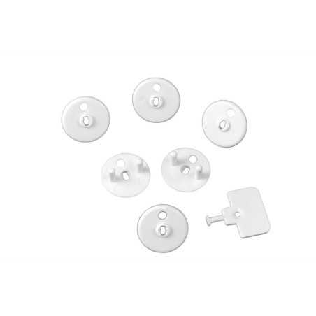 LOT DE 6 CACHE-PRISES ET CLES