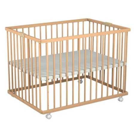 PARC BOIS PLIANT ALIZEE 2 BRUT