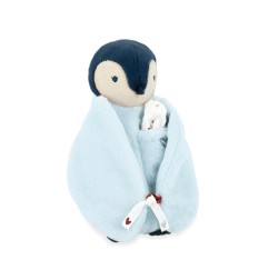 PELUCHE A BISOUS MANCHOT BLEU
