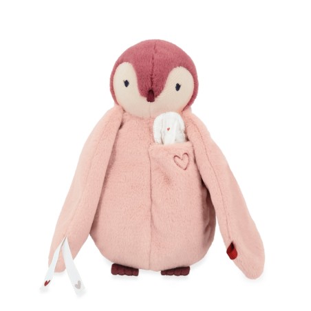 PELUCHE A BISOUS MANCHOT ROSE