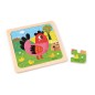 PUZZLE POULE VIOLETTE
