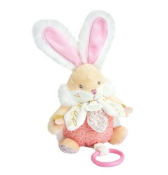 BOITE A MUSIQUE ROSE - LAPIN DE SUCRE
