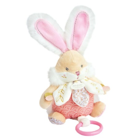 BOITE A MUSIQUE ROSE - LAPIN DE SUCRE
