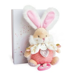 BOITE A MUSIQUE ROSE - LAPIN DE SUCRE