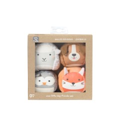 LES DOOBALLS - SET DE 4 BALLES DOUDOUS FERME