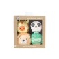 LES DOOBALLS - SET DE 4 BALLES DOUDOUS JUNGLE