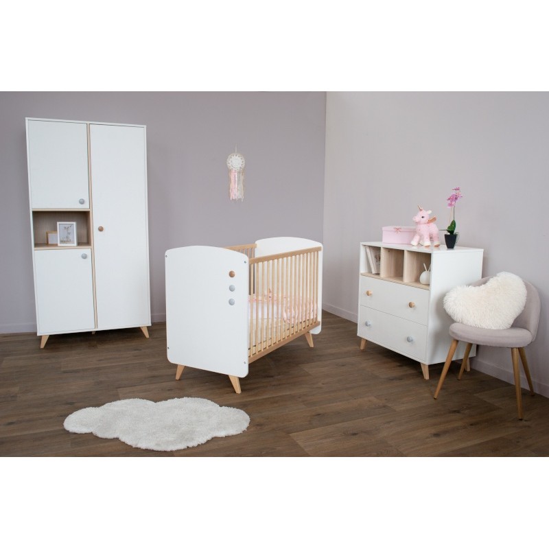 COMMODE 2 TIROIRS + 3 NICHES SENJA