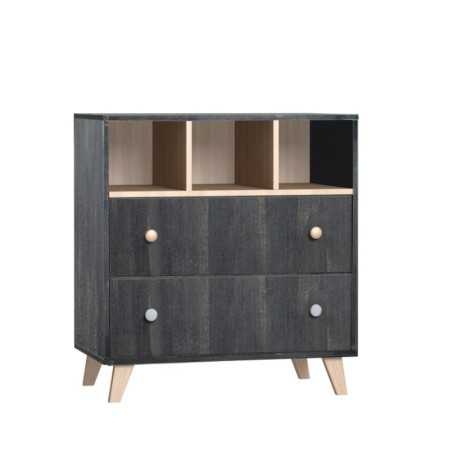COMMODE 2 TIROIRS + 3 NICHES SENJA