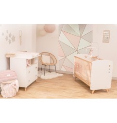 ENSEMBLE LIT 60X120 + COMMODE + PLAN A LANGER SENJA