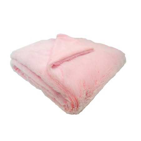 COUVERTURE SNOW DOUBLEE MICRODOUX LAIT FRAISE