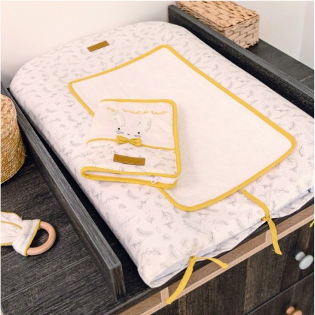 MATELAS A LANGER + HOUSSE LEAFY BUNNY