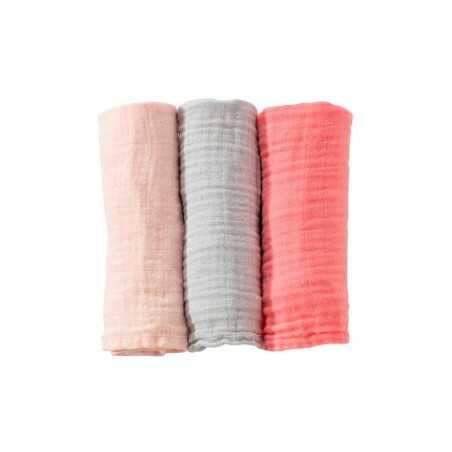 LANGES PASTEL - OEKO TEX - 100% MOUSSELINE DE COTON GAUFREE
