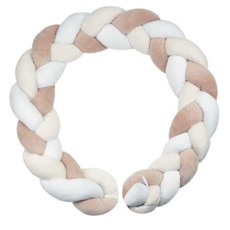 TRESSE DECORATIVE 200CM EPAISSEUR - ROSE ET LILI