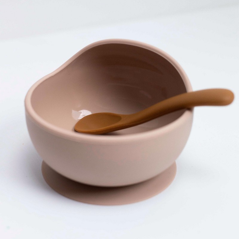 COFFRET REPAS 2PCS SILICONE - SABLE ET CARAMEL