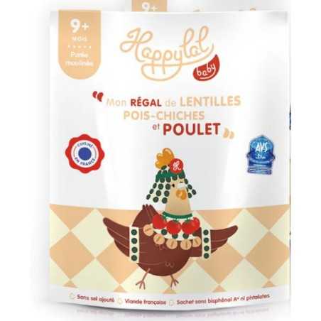 Mon régal de lentilles pois chiche et poulet 9M