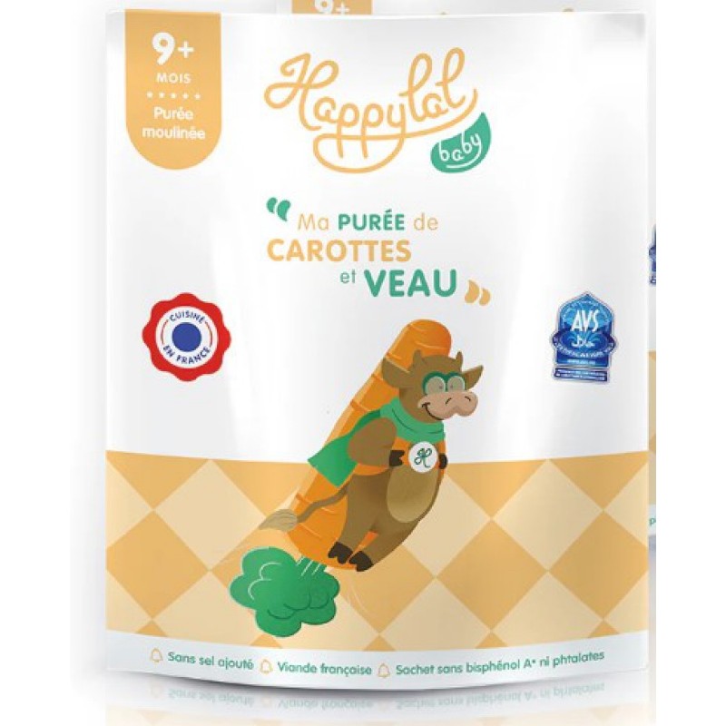 Ma purée de carottes et veau 9M