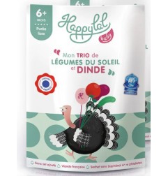 Mon trio de légumes du soleil et dinde 6M