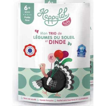 Mon trio de légumes du soleil et dinde 6M