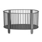 LIT 60X120 GRIS ANTRACHITE AVEC MATELAS ET HOUSSES