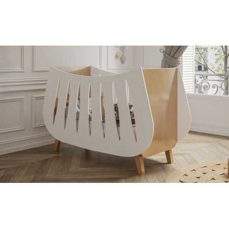 LIT 60X120 TRAPEZE BLANC-CHENE