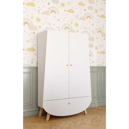 ARMOIRE BLANCHE TRAPEZE