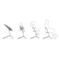 LEMO CHAISE HAUTE BOIS STORM GREY