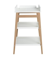TABLE A LANGER HIP BLANC NATUREL
