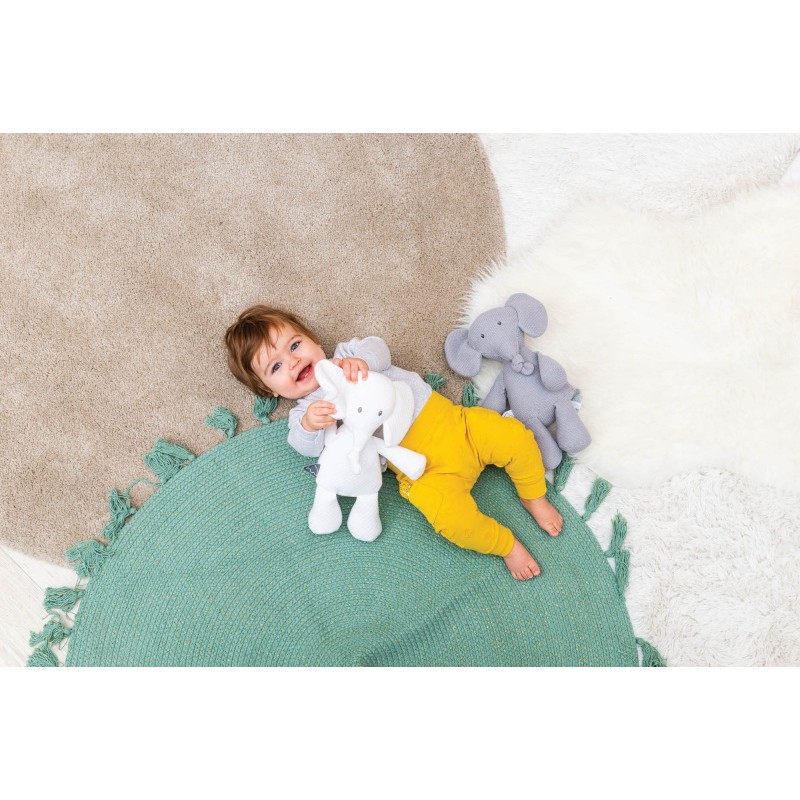 PELUCHE TRICOT GRIS TEMBO