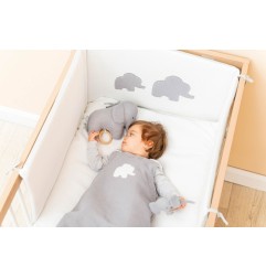 DOUDOU MUSICAL TRICOT GRIS 23 CM TEMBO