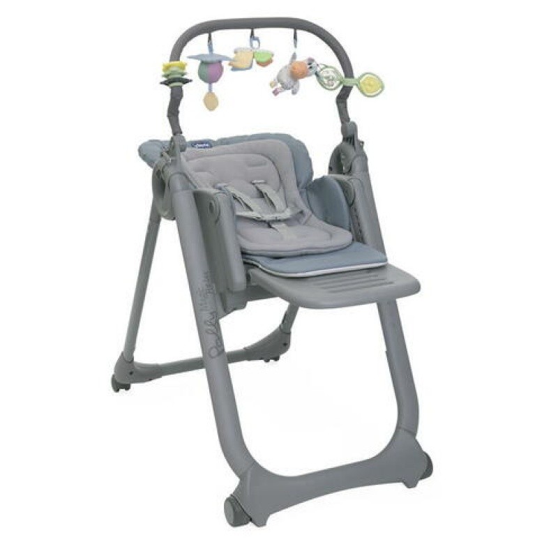 CHAISE HAUTE POLLY MAGIC RELAX - 4 ROUES  CERULEAN