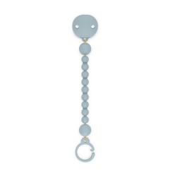 ATTACHE-SUCETTE SILICONE BLEU