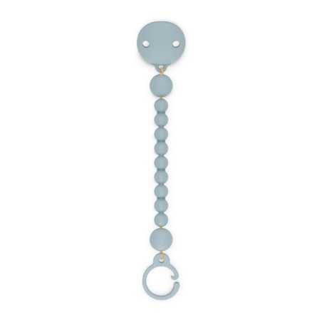 ATTACHE-SUCETTE SILICONE BLEU