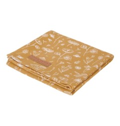 MAXI-LANGE SWADDLE 120 X 120 WILD FLOWERS PINK / PURE PINK