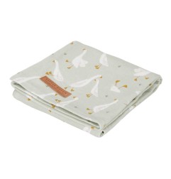 MAXI-LANGE SWADDLE 120 X 120 LITTLE GOOSE / PURE OLIVE