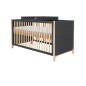 OCEANE LIT 70 X 140 CM EVOLUTIF PIEDS ET BARREAUX EN CANNE ROTIN