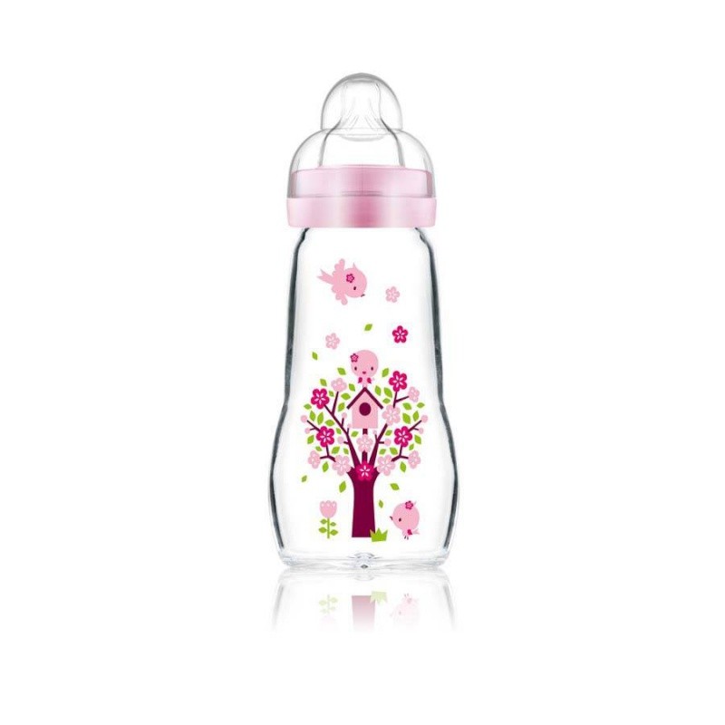 MAM BIBERON VERRE - 260ML - 0 A 6 MOIS - TETINE