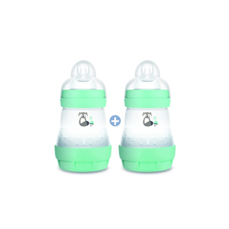 MAM BIB A-C NATUR AQUA 160ML X2
