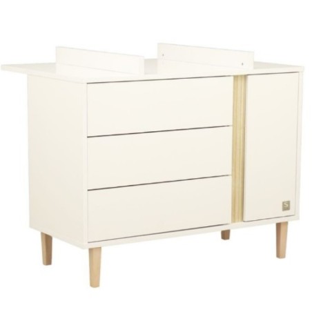 COMMODE 3 TIROIRS +1 PORTE