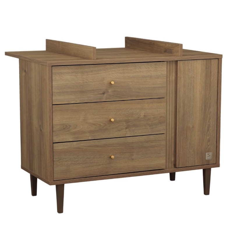 COMMODE 3 TIROIRS +1 PORTE