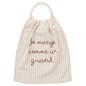 SERVIETTE COMME UN GRAND GAZE RAYE