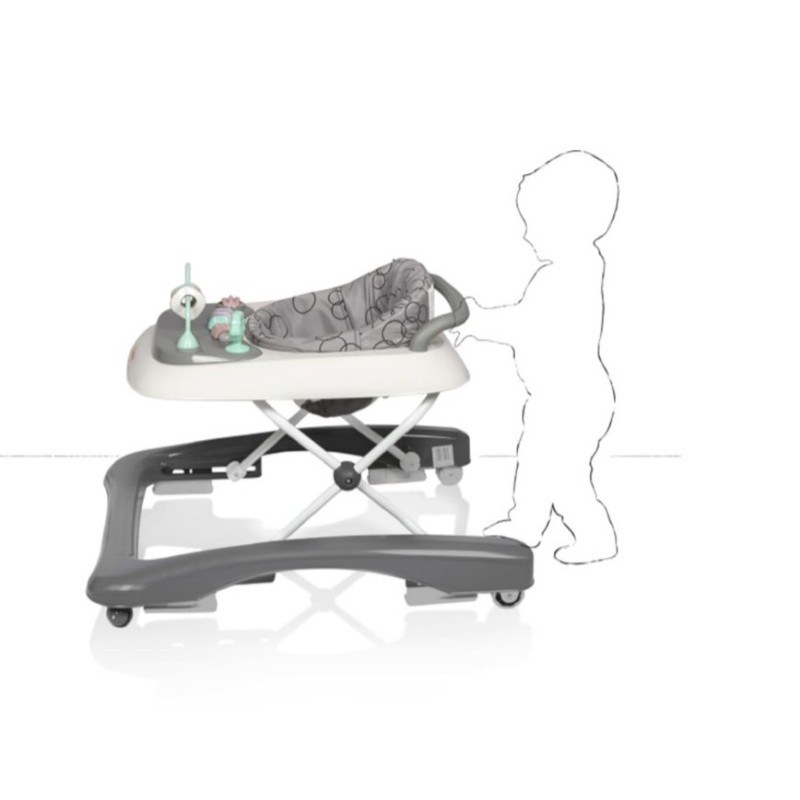 BABY WALKER PIO DOT GRAY