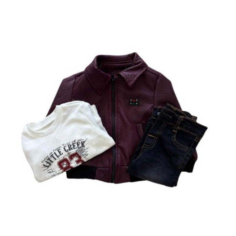 ENSEMBLE 3 PIECES PANTALON VESTE HAUT