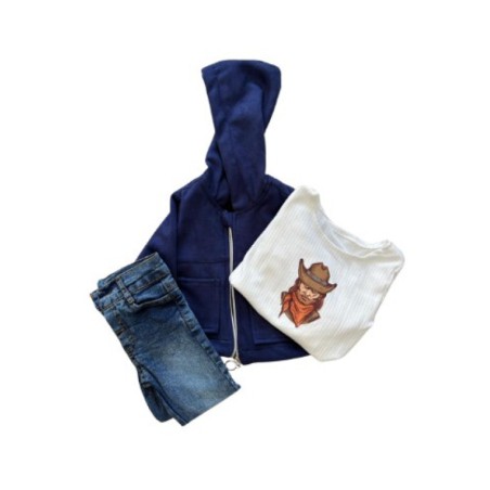 ENSEMBLE 3 PIECES PANTALON VESTE HAUT