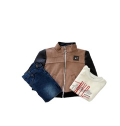 ENSEMBLE 3 PIECES PANTALON VESTE HAUT ML