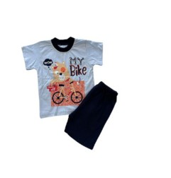 ENS SHORT+TEE SHIRT GARCON 9M